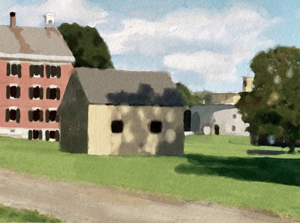 Hancock Shaker Village Brick Dwelling and Garage by Harry Forsdick